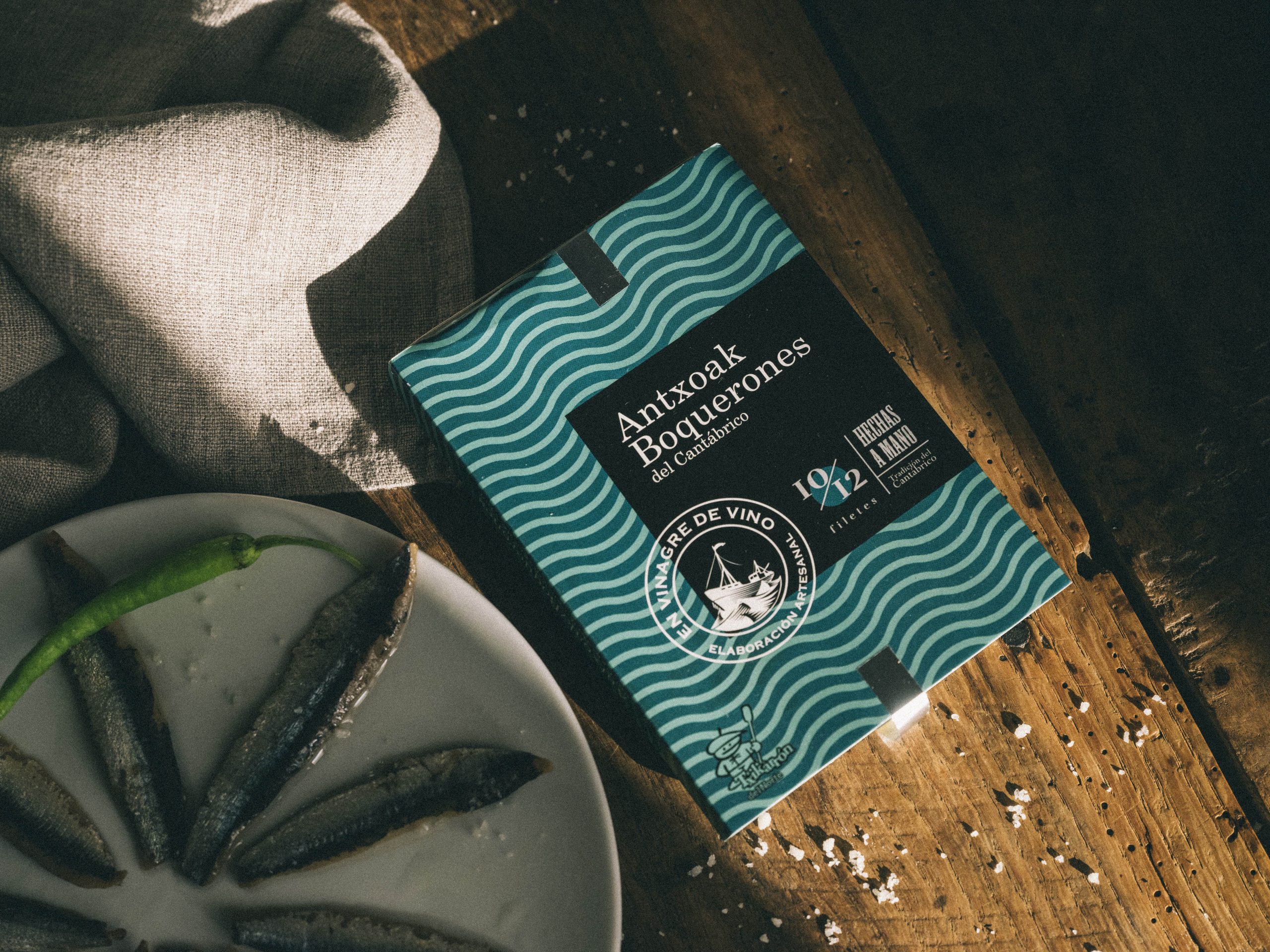 BARQUETA 100GR ANCHOA DEL CANTÁBRICO EN VINAGRE